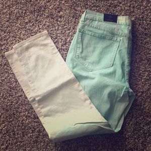 Aqua Ombré Skinny Leggings